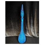 Blue Empoli Genie Bottle Decanter with Stopper