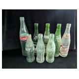 (8) Vintage Soda Bottles
