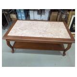 Marble-Topped Coffee Table