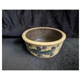 Stoneware Pottery Bowl - 8.75"D x 3.5"