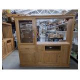Eagle Oak Entertainment Cabinet on Casters