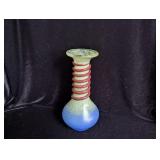 Art Glass Swirl Vase