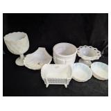 Milk Glass Pieces