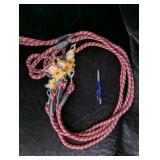 3 New 48" Red Dog Leashes