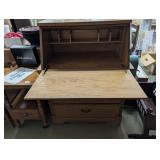 Oak Secretary Cabinet - 44" x 33" x 18"
