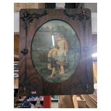 Print in Antique Wooden Frame