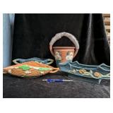 (4) Reproduction Roseville Pottery Planters