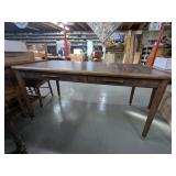 Vintage Wooden Library Table