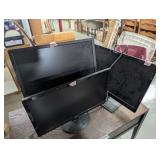 (3) Monitor Screen: HP, acer, & Planar