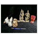 Goose Napkin Rings, Owl Toothpick Holder