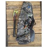 PSE Compound Bow with Carbon Arrows & Case