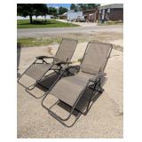 (2) Folding Gravity Chairs
