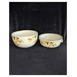 (2) Jewel Tea Bowls, Both Cracked or Chiggered