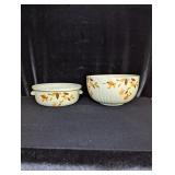 (2) Jewel Tea Bowls, Both Cracked or Chiggered