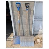 (2) Aluminum Snow Shovels