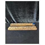 (2) Wooden Candy Molds - 12.5"