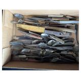 Mostly Silver Plate Utensils; Knives