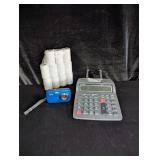 Printing Calculator, Digital Camera