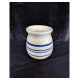 Small Blue and White Crock