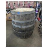 Wooden Whiskey Barrel - 29" x 20" diameter