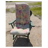 Green Wooden Rocking Chair