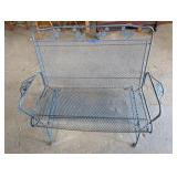 Metal Patio Glider - 45 1/2" x 20" x 34"