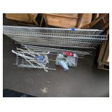 Pieces of Wire Rack Shelving with Brackets