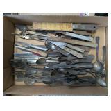 Mostly Silver Plate Utensils; Knives