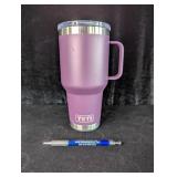 Purple Handled 30oz Handled Yeti Tumbler