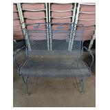 Metal Patio Glider - 45 1/2" x 20" x 34"