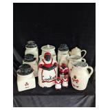 Mammy Canister Set, Pitchers, Milk Bottles,