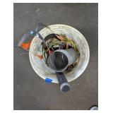 Mag Lite, Plastic Snakes, Tools in Bucket