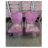 Pair of Metal Patio Chairs