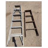 (2) Step Ladders: Wooden 4
