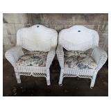 (2) Wicker Patio Chairs