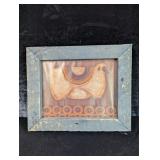 Wooden Framed Sheep Picture