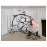 Chicken Decoration; Metal Bicycle Decoration