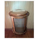 Small Curved Glass Cabinet 32"