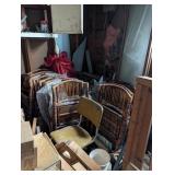 (12) Cane Folding Chairs