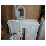 Wicker Bedroom Furniture Including: