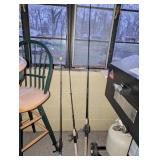 (3) Fishing Poles with Reels