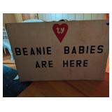Plywood TY Beanie Babies Sign