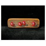 Red Cherries Mary Porter Painting on Wood