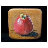 Apple on Wood Mary Porter Painting
