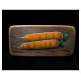 Two Carrots Mary Porter Painting on Wood