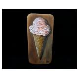 Pink Ice Cream in Sugar Cone Mary Porter Painting