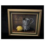 Lemon & Tin Pitcher Mary Porter Painting