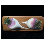 Pair of Turnips Mary Porter Painting on Wood