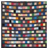 Rows of Blocks Quilt - 83" x 87"