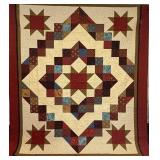 Stars Over the Prairie Quilt - 95" x 115"